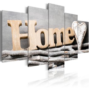 ARTGEIST billede, 5-delt - Home: Forest Cottage - Flere strrelser