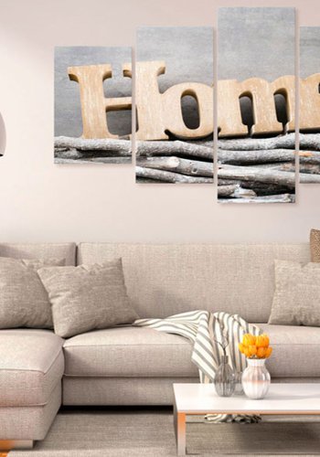 ARTGEIST billede, 5-delt - Home: Forest Cottage - Flere strrelser