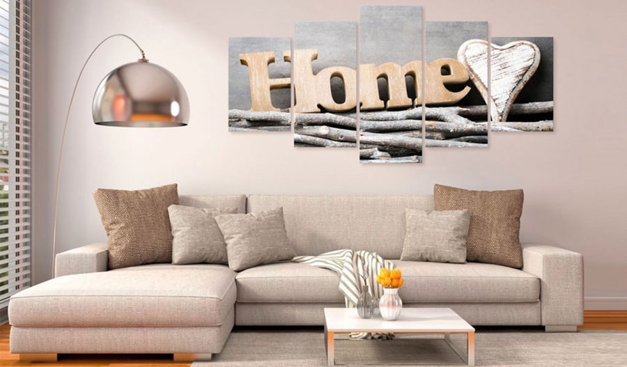 ARTGEIST billede, 5-delt - Home: Forest Cottage - Flere strrelser