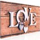 ARTGEIST billede, 5-delt - Wooden Letters Narrow - Flere strrelser