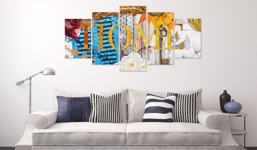 ARTGEIST billede, 5-delt - Home Vintage - Flere strrelser