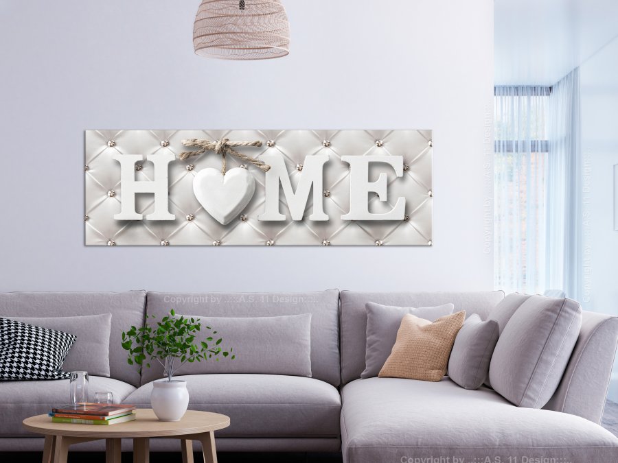 ARTGEIST billede med tekst - Quilted Home Narrow - Flere strrelser