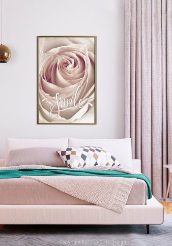 ARTGEIST Plakat med ramme - Rose with a Message 