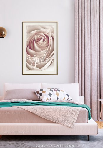 ARTGEIST Plakat med ramme - Rose with a Message 