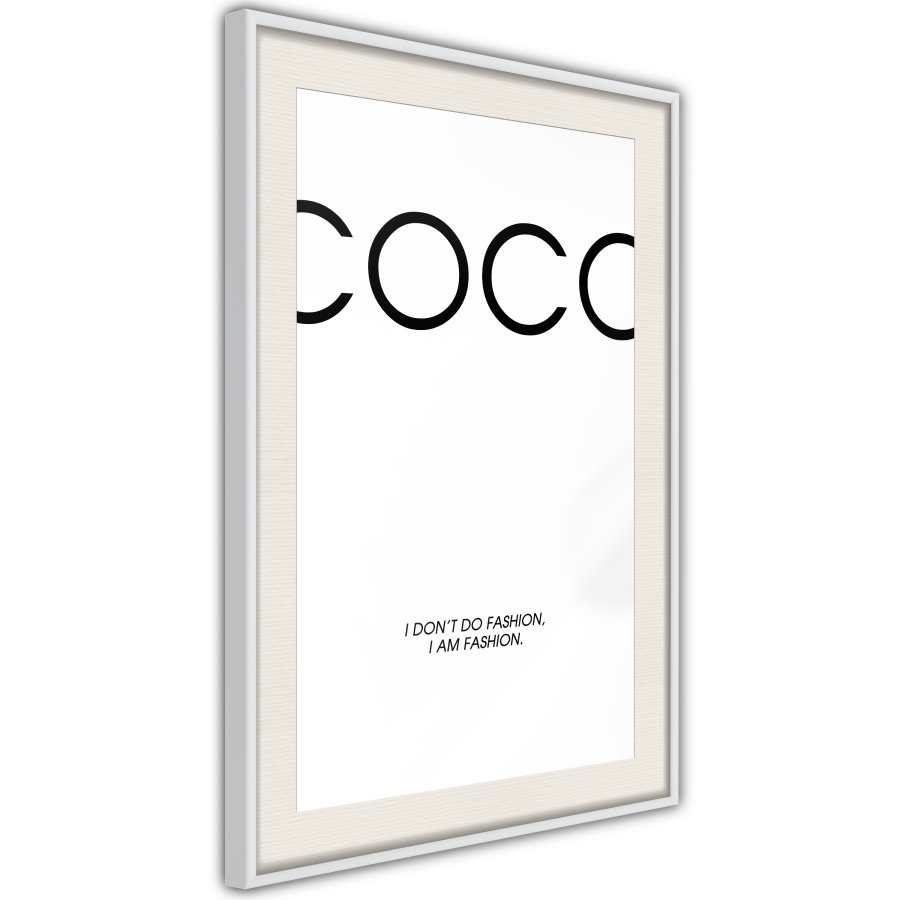ARTGEIST Plakat med ramme - I Am Fashion