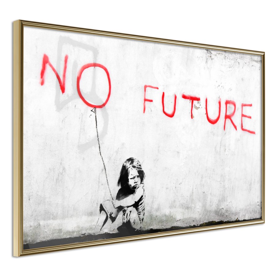 ARTGEIST Plakat med ramme - Banksy: No Future