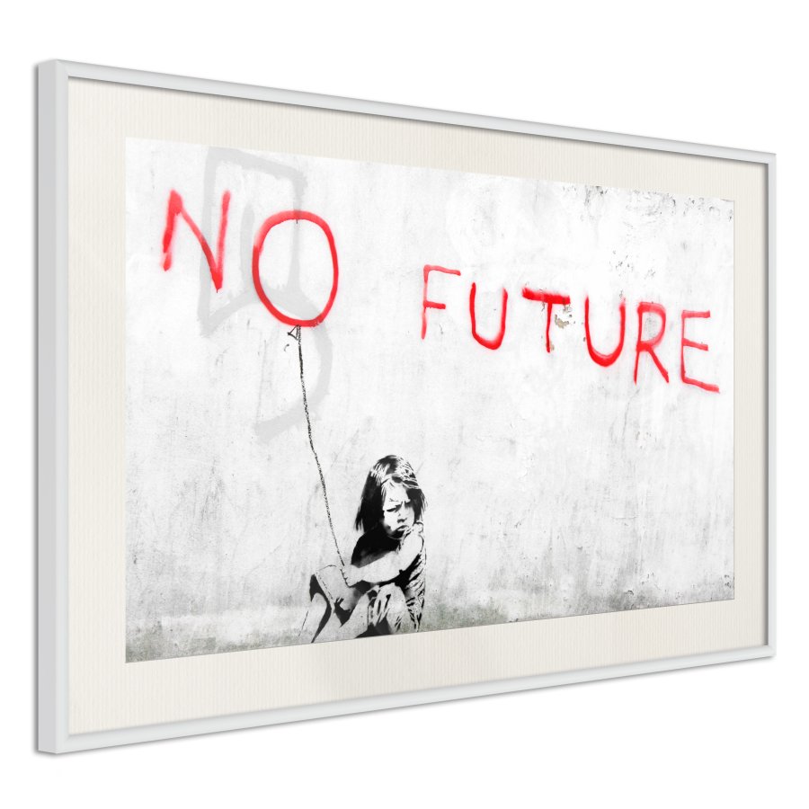 ARTGEIST Plakat med ramme - Banksy: No Future