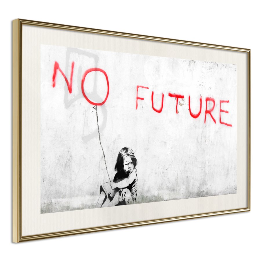 ARTGEIST Plakat med ramme - Banksy: No Future