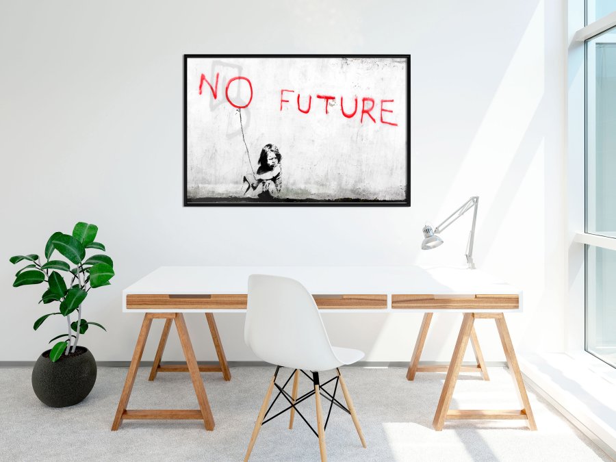ARTGEIST Plakat med ramme - Banksy: No Future