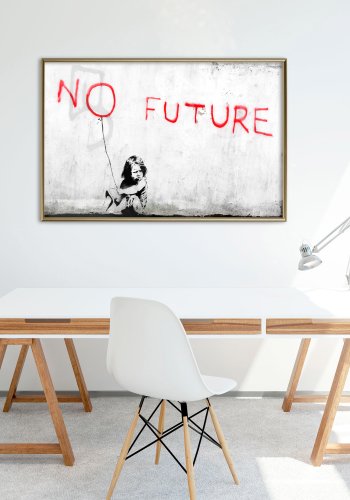 ARTGEIST Plakat med ramme - Banksy: No Future
