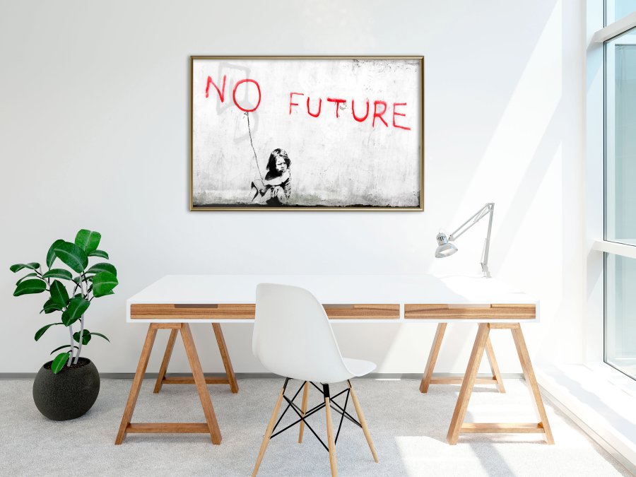 ARTGEIST Plakat med ramme - Banksy: No Future
