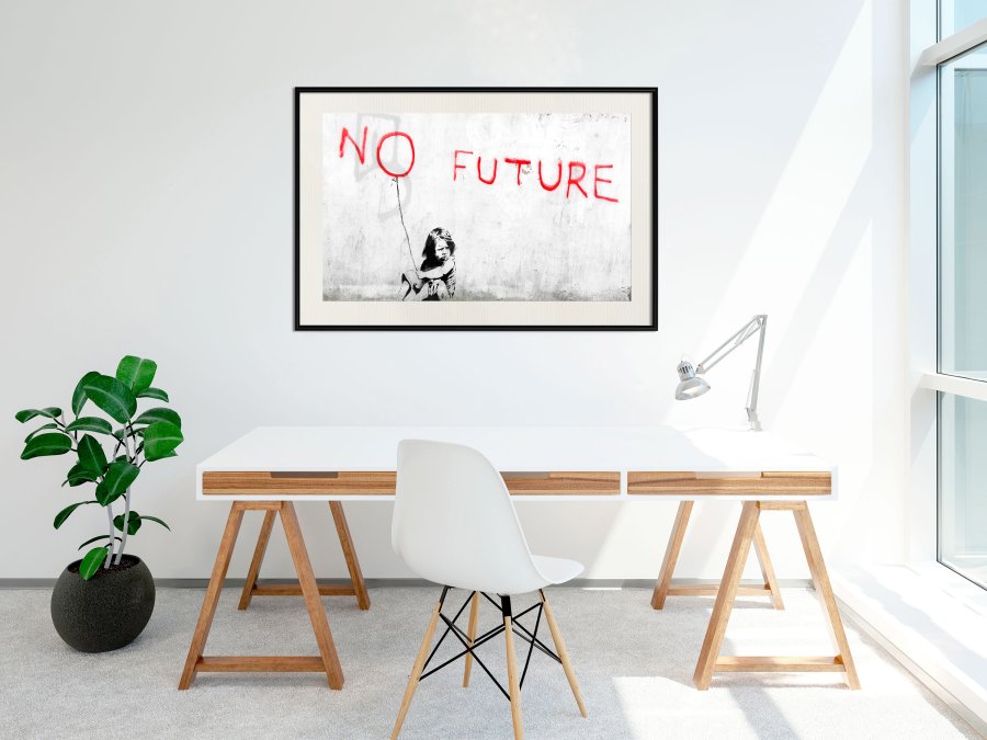 ARTGEIST Plakat med ramme - Banksy: No Future