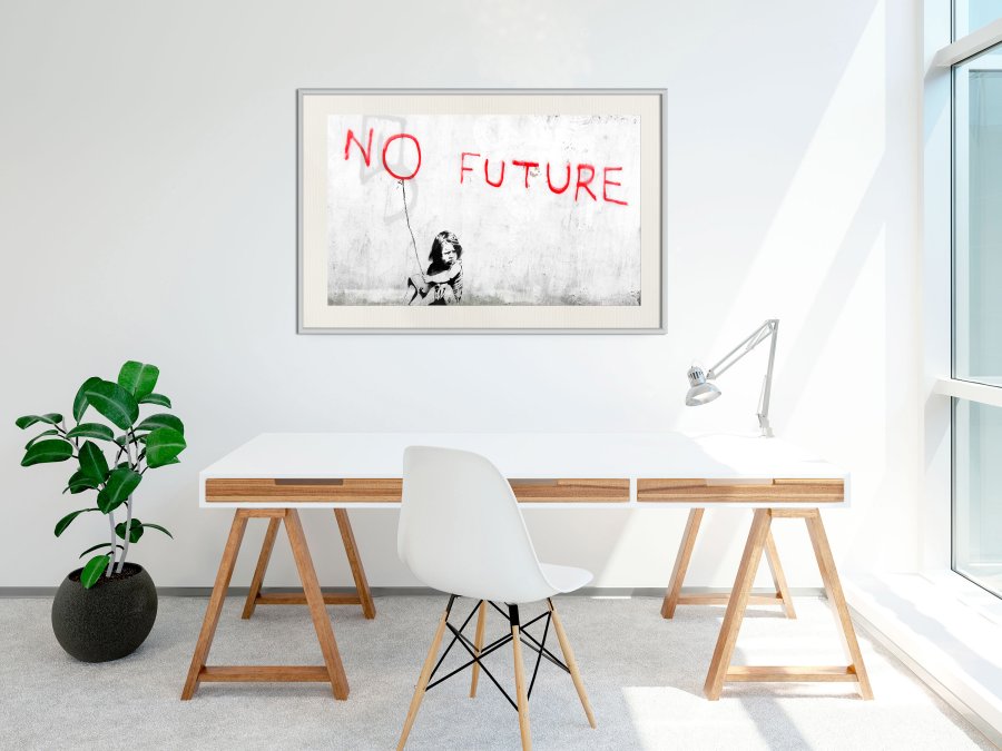 ARTGEIST Plakat med ramme - Banksy: No Future