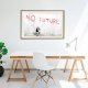 ARTGEIST Plakat med ramme - Banksy: No Future