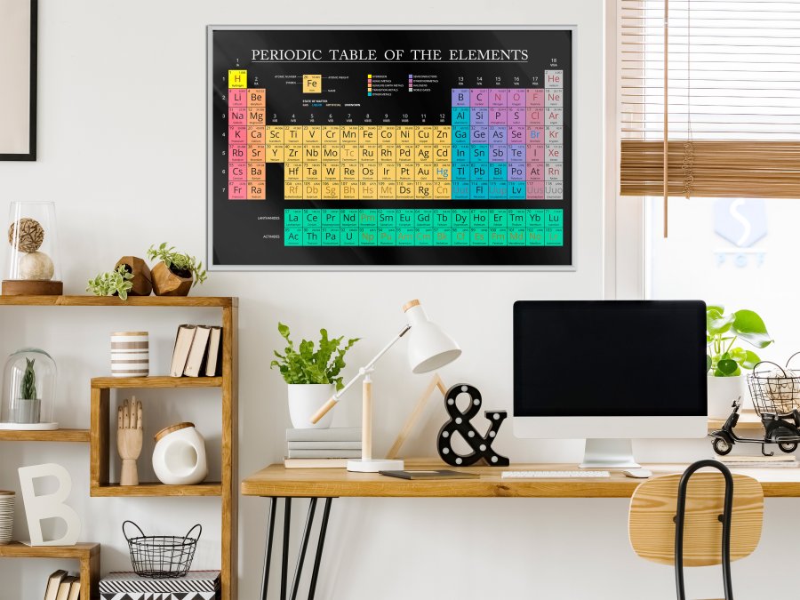 ARTGEIST Plakat med ramme - Periodic Table of the Elements