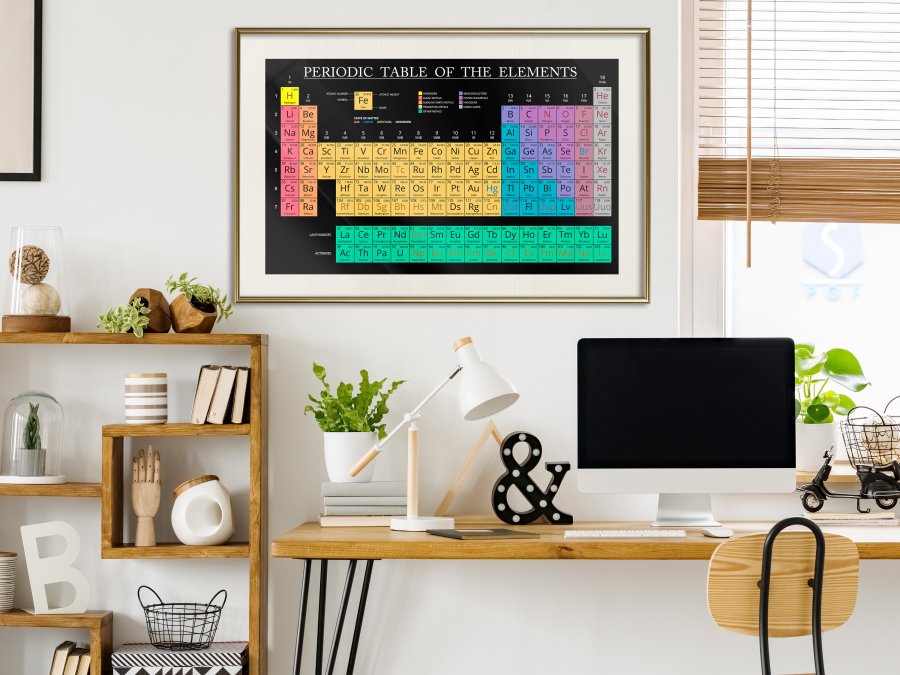 ARTGEIST Plakat med ramme - Periodic Table of the Elements