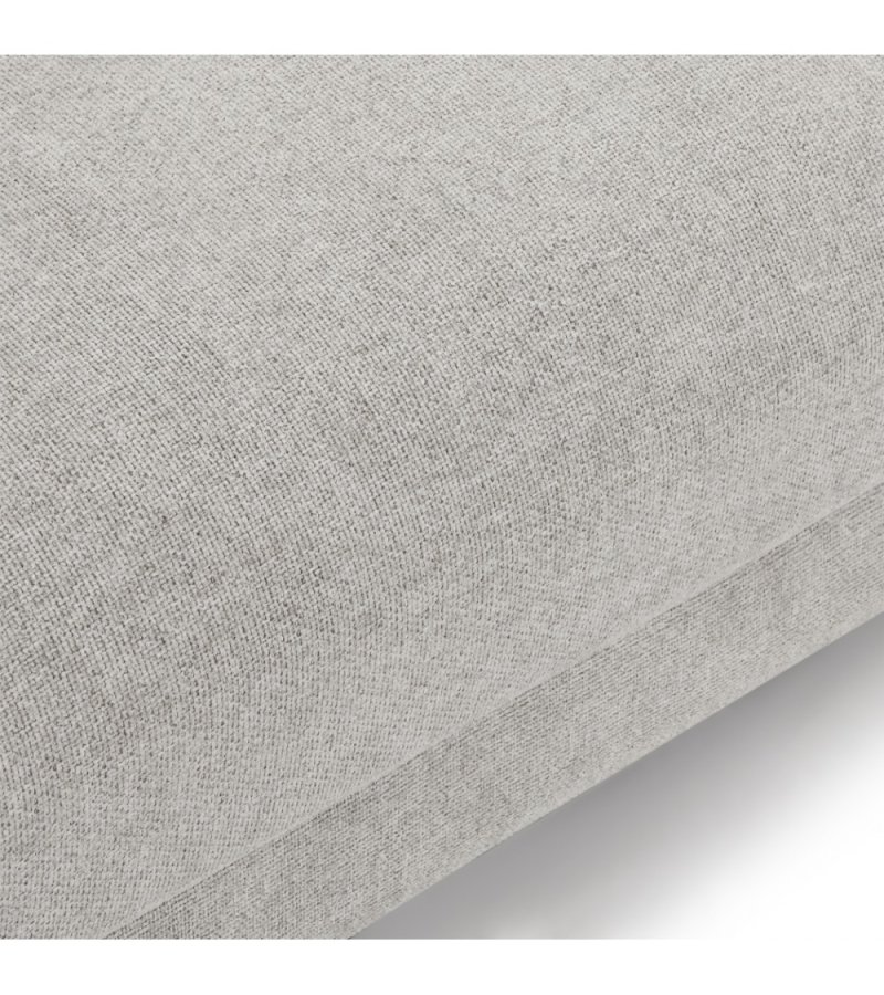 Maggie sofa, m. venstre chaiselong og 4 pyntepuder - gr og sort metal