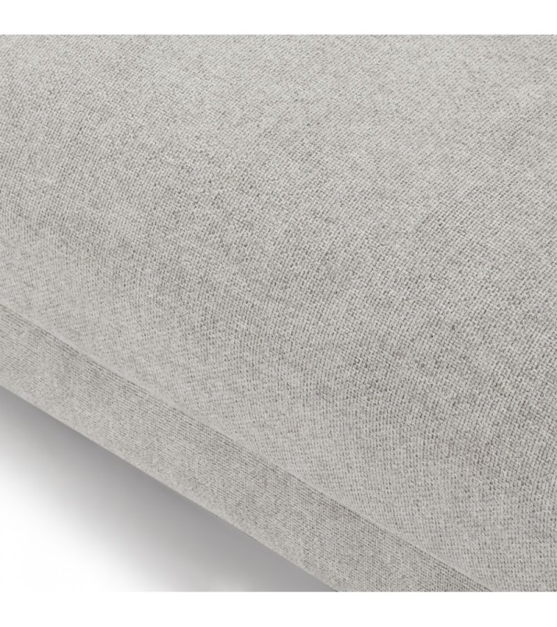  Maggie sofa, m. hjre chaiselong og 4 pyntepuder - gr og sort metal