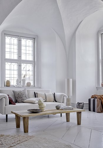 BLOOMINGVILLE Chesham sofa - hvid polyester og eg