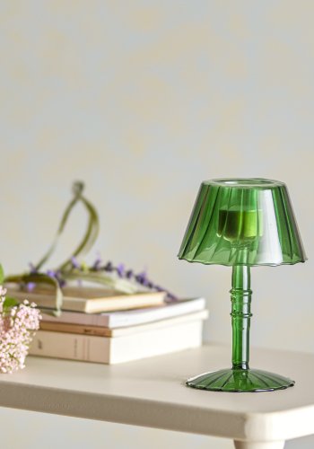 BLOOMINGVILLE Cisco Fyrfadsstage, Grn, Glas