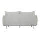 Milano 2 pers. sofa - lysegr stof og sort metal