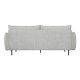 Milano 3 pers. sofa - lysegr stof og sort metal
