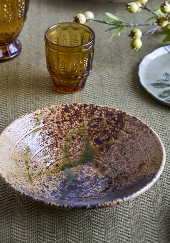 CREATIVE COLLECTION Larken Serveringsfad, Sort, Stentj