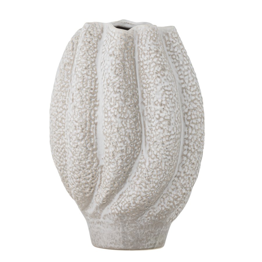 BLOOMINGVILLE Cove Vase, Hvid, Stentj