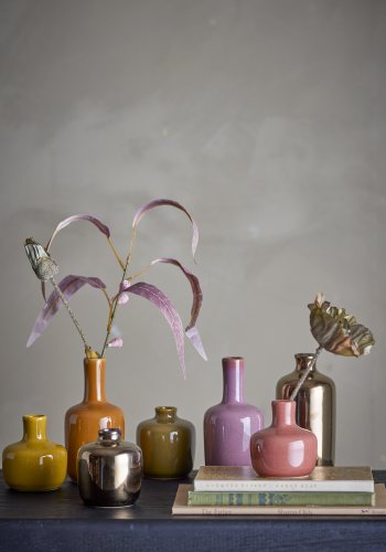 BLOOMINGVILLE Maien Vase, Brun, Stentj