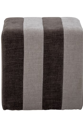 BLOOMINGVILLE Flint puf, kvadratisk - brun polyester (45x45)