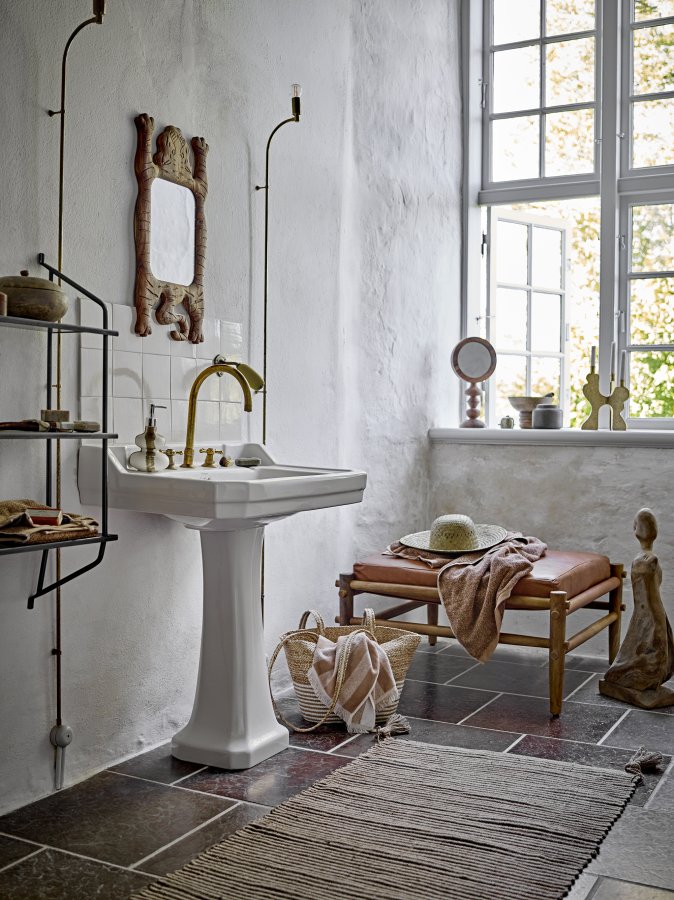 BLOOMINGVILLE Lux Lysestage, Guld, Metal