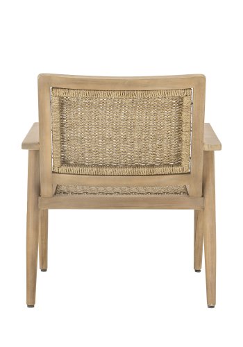 BLOOMINGVILLE Sorrento udendrs loungestol, m. armln - natur polyrattan og natur akacietr