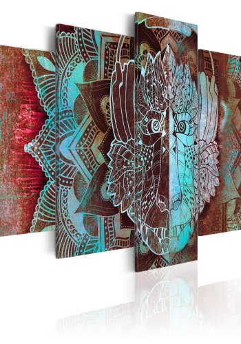 ARTGEIST billede, 5-delt - King of Jungle - Flere strrelser