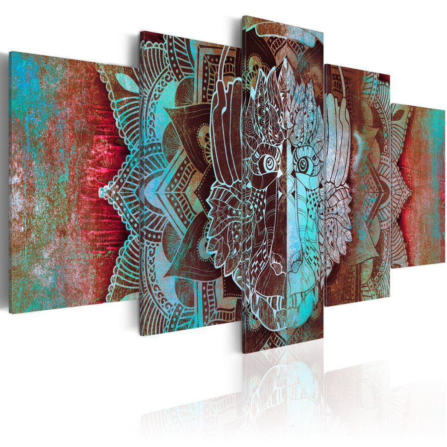 ARTGEIST billede, 5-delt - King of Jungle - Flere strrelser