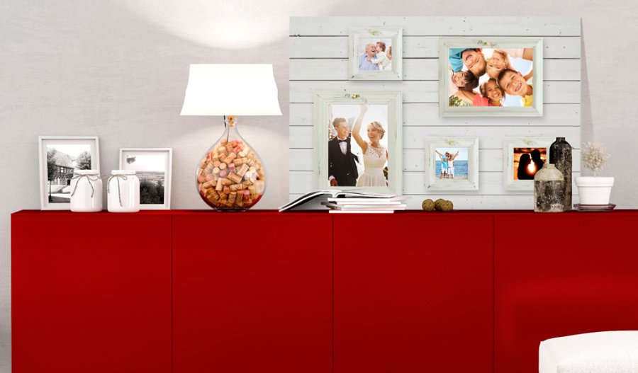 ARTGEIST Vintage Gallery - Billede med rammer til tegnestifter trykt p kork - Flere strrelser