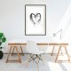 ARTGEIST Plakat med ramme - Painted Declaration of Love