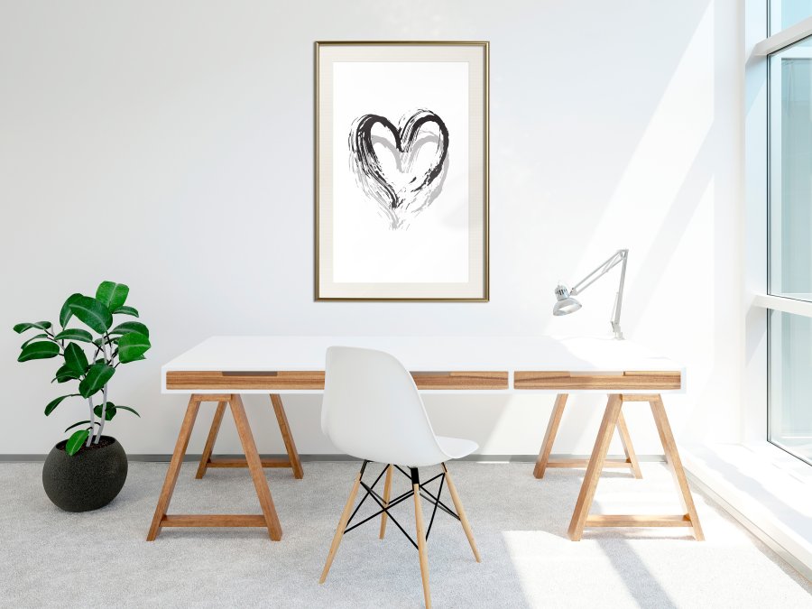 ARTGEIST Plakat med ramme - Painted Declaration of Love