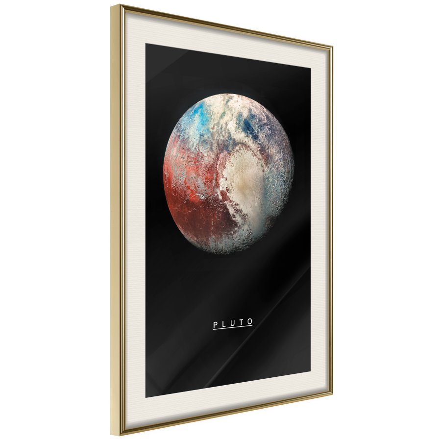 ARTGEIST Plakat med ramme - The Solar System: Pluto