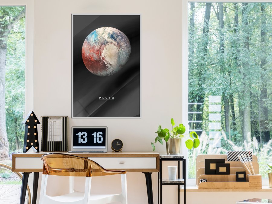 ARTGEIST Plakat med ramme - The Solar System: Pluto