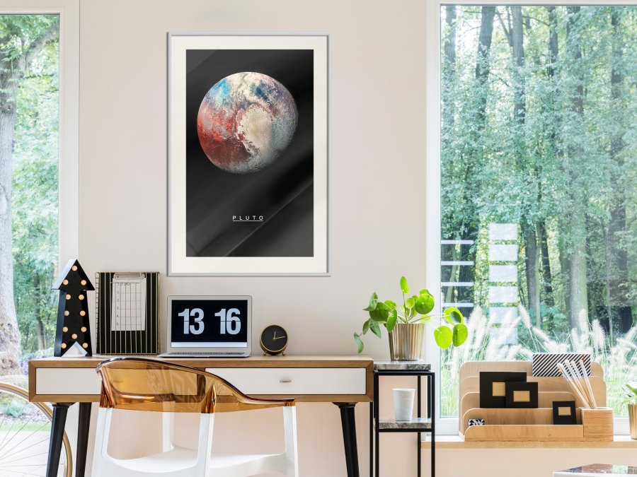ARTGEIST Plakat med ramme - The Solar System: Pluto