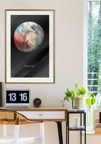 ARTGEIST Plakat med ramme - The Solar System: Pluto