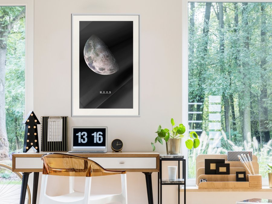 ARTGEIST Plakat med ramme - The Solar System: Moon