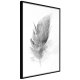 ARTGEIST Plakat med ramme - Lost Feather (Grey)