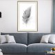 ARTGEIST Plakat med ramme - Lost Feather (Grey)