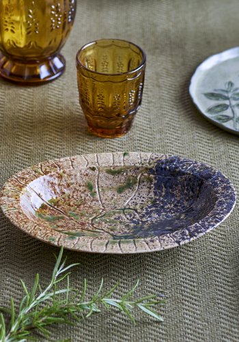 CREATIVE COLLECTION Larken Serveringsfad, Sort, Stentj