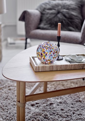 BLOOMINGVILLE Edea gulvtppe, rektangulr - brun bomuld (150x90)