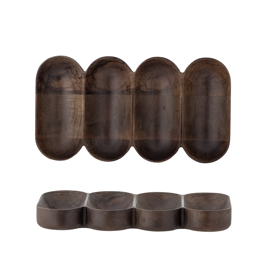 BLOOMINGVILLE Maluna Serveringsbakke, Brun, FSC® 100%, Mango