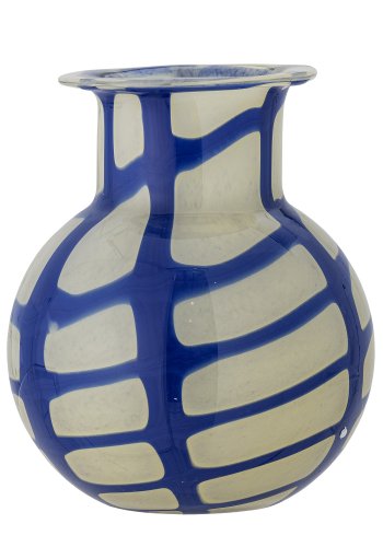 BLOOMINGVILLE Kiran Vase, Bl, Glas