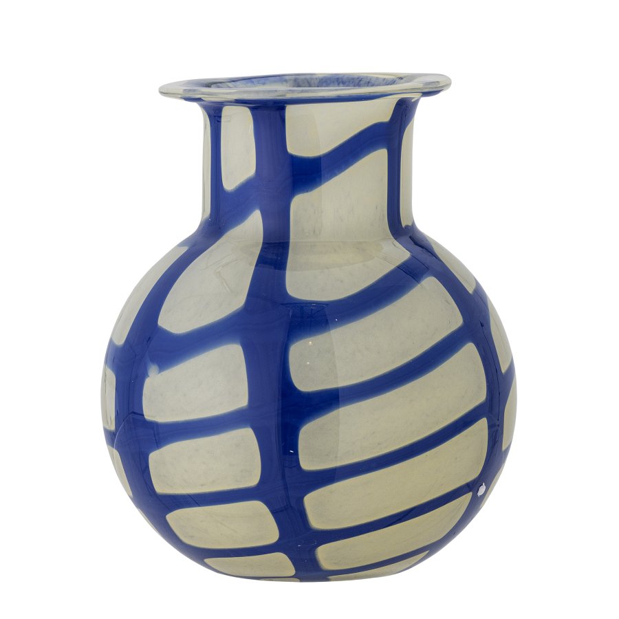BLOOMINGVILLE Kiran Vase, Bl, Glas