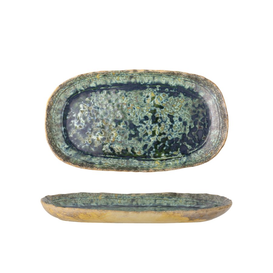 BLOOMINGVILLE Milani Serveringsfad, Grn, Stentj